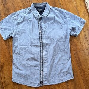 Filter Men's Light Blue Casual Button Down Shirt